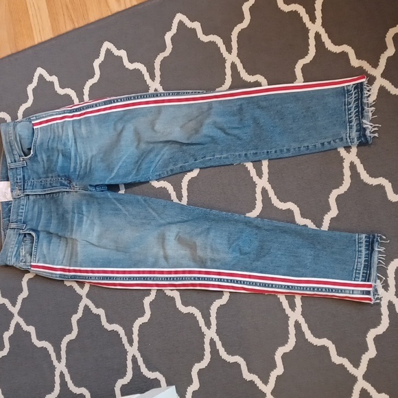 REVICE Ruby Tuesday Jeans With Red Stripe Women's 28 - Picture 2 of 15
